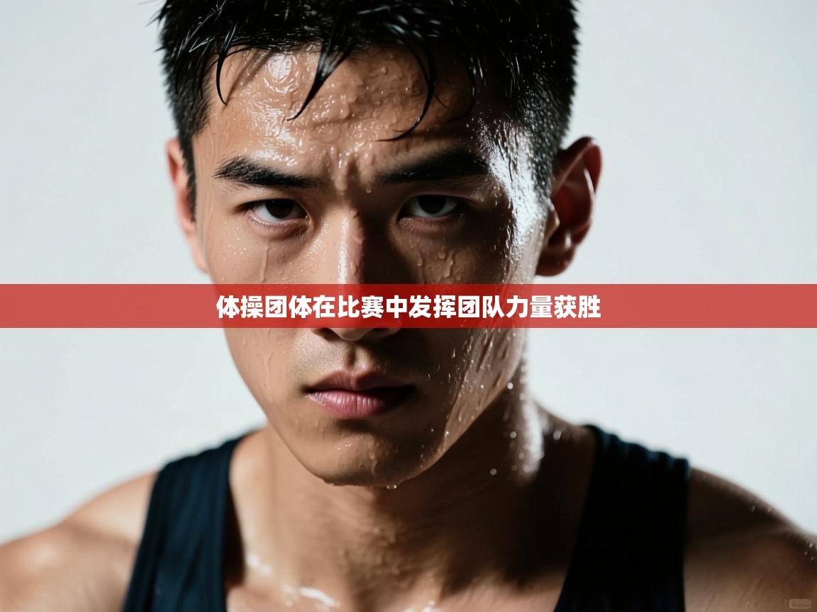 体操团体在比赛中发挥团队力量获胜